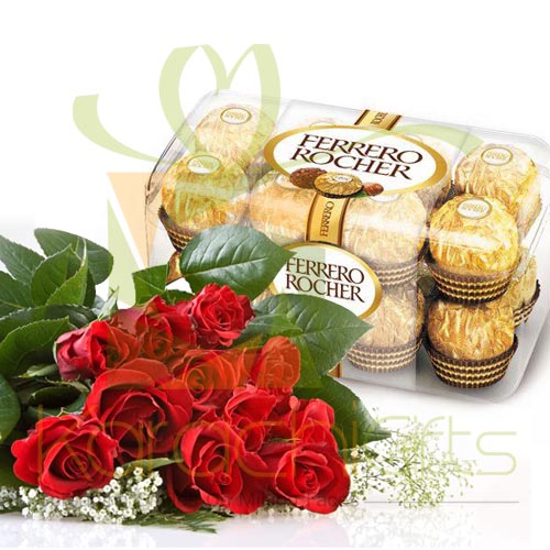 Roses With Ferrero Rochers