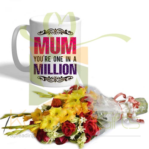 Bouquet With Mom Day Mug