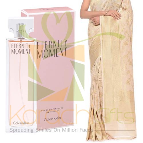 Perfume With Saree For Mom