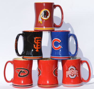 6 NFL Coffee Mugs