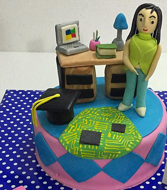 Software Engineer Girl Cake (5 lbs)