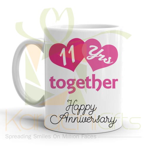 11th Happy Anniversary Mug