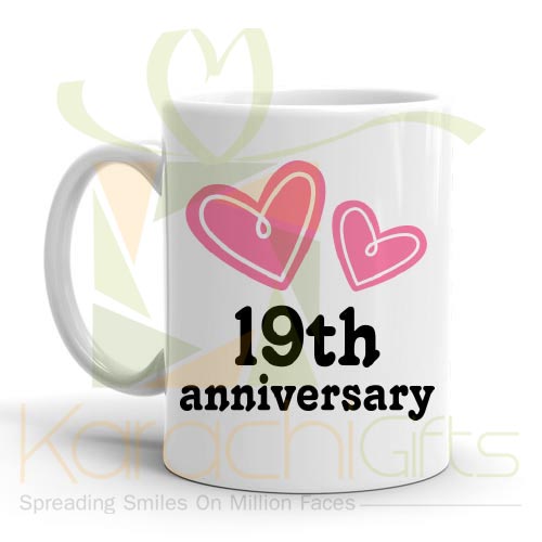 19th Happy Anniversary Mug