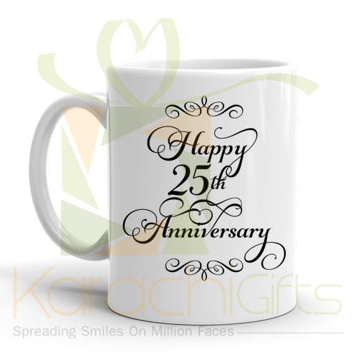 Happy 25th Anniversary Mug
