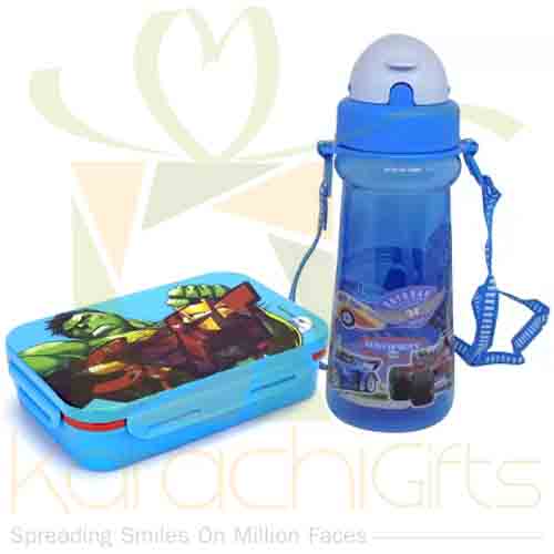 Water Bottle And Lunch Box For Boy