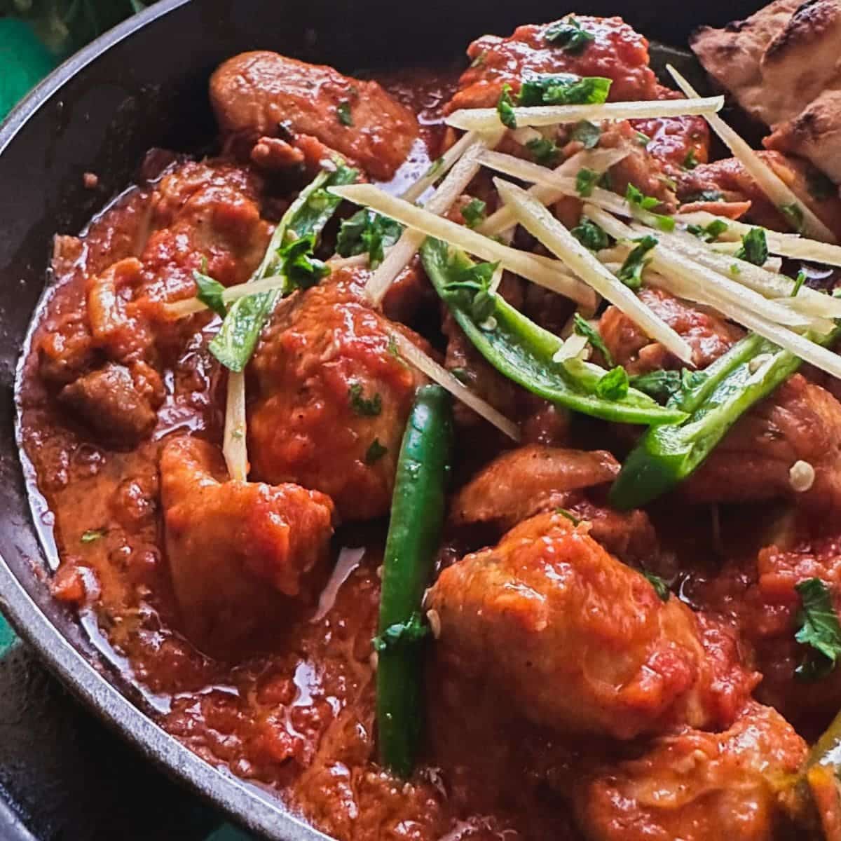 Desi Dinner (Chicken Karahi)