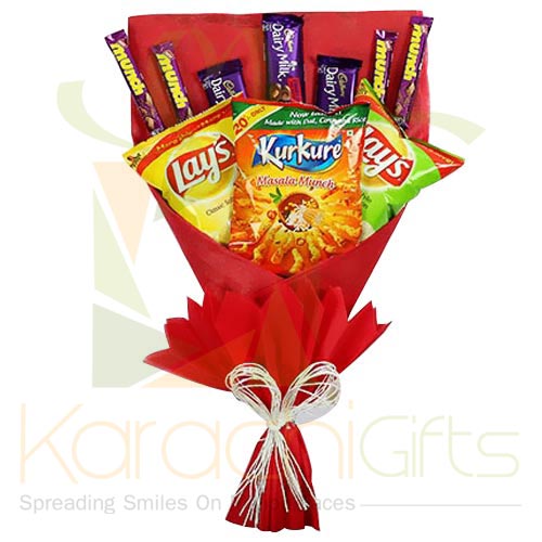 Chocs And Chips Bouquet