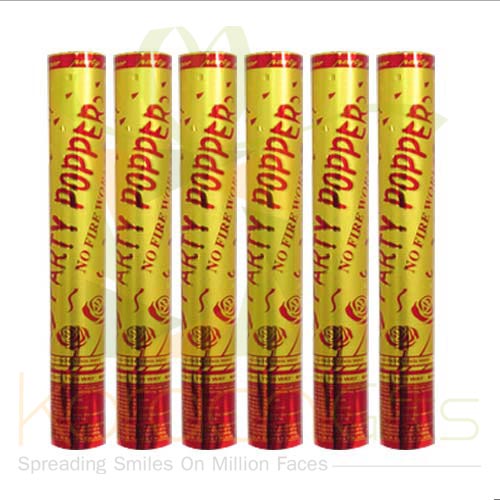 Party Poppers (Large 6pcs)