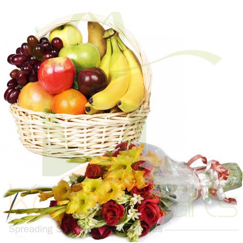 5Kg Fruits With Bouquet