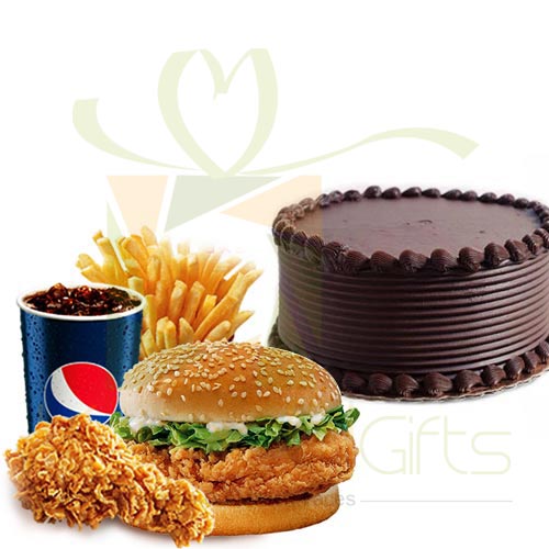 KFC WOW Meal With Cake