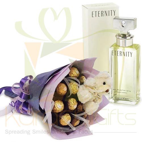 Cute Bouquet With Perfume