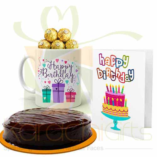 Cake Choco Mug And Card