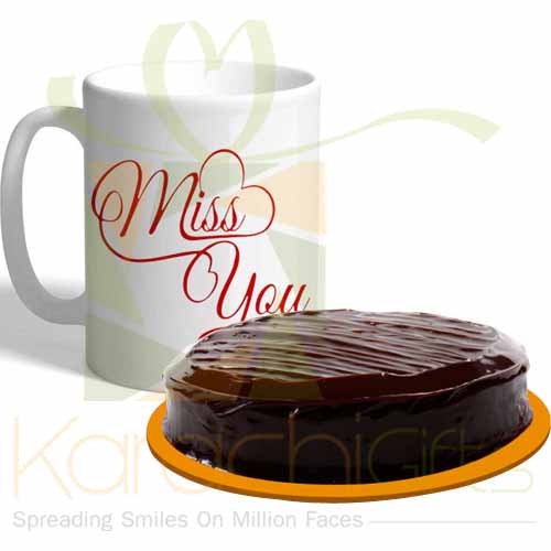 Miss You Mug With Cake
