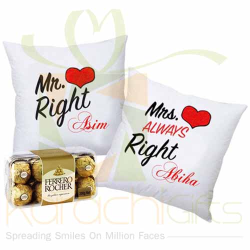 Right Couple Cushion  With Chocs