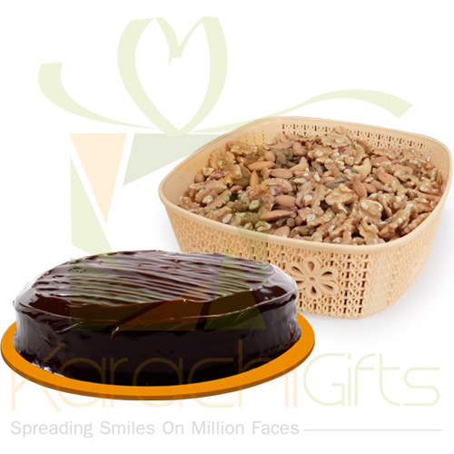 2Kg Dry Fruits With Cake