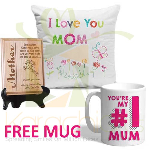 FREE Mug With Cushion n Plaque