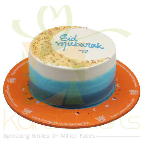 Blue And Golden Moon Cake By Sachas