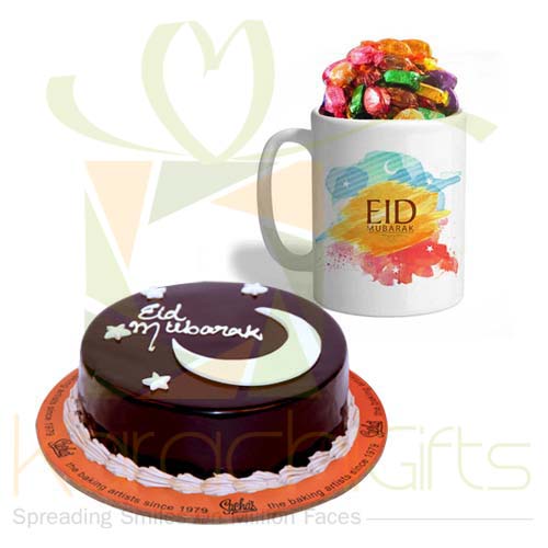 Sweet Eid Mug With Eid Cake