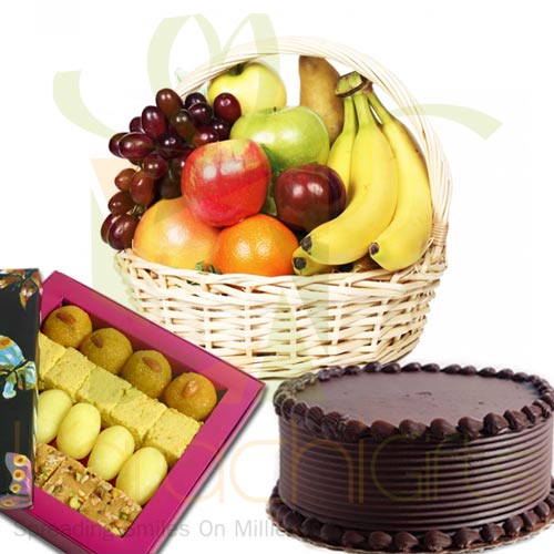 Fruits Mithai And Cake