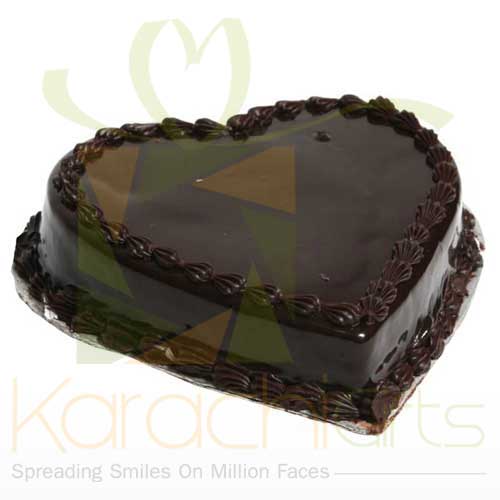 Heart Shape Chocolate Cake (2 lbs) From Hobnob