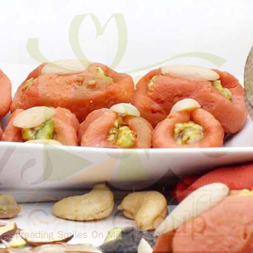 Kaju Orange Katli With Dry Fruits Filling 1Kg