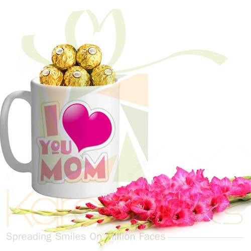 Glads And Choc Mug For Mom