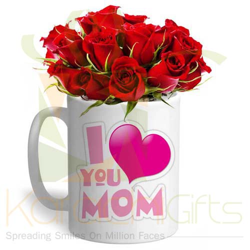 Roses In A Mom Mug