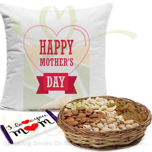 Cushion With Dry Fruits And Love Choc