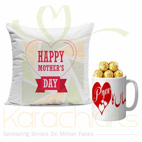 Mother Day Cushion With Choc Mug