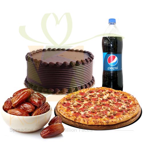 Pizza With Cake n Dates