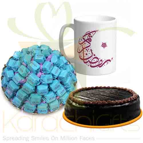 Chocolates Mug And Cake (Ramadan Treat)