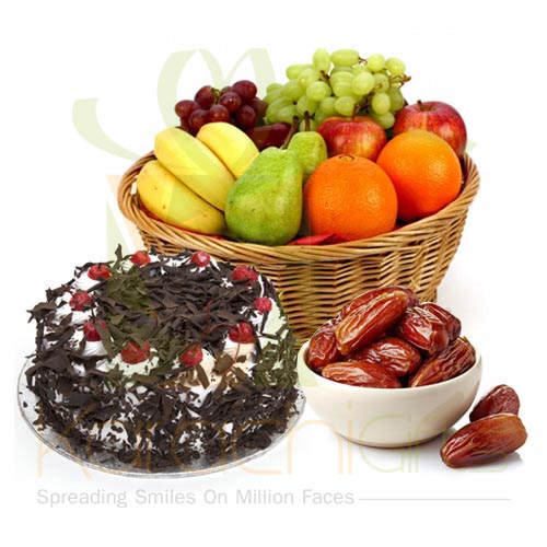Fruits With Cake and Dates