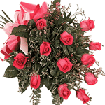 Red Roses with Ribbon as Eid Gift