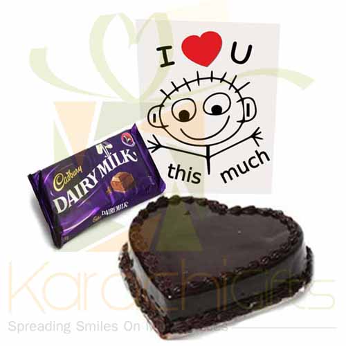 I Love You (Card, Chocolate And Cake)