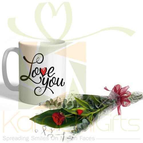 Love Mug With Imported Rose