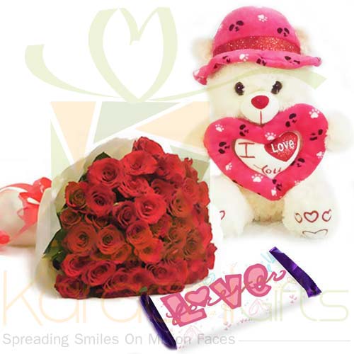 Love Message With Teddy