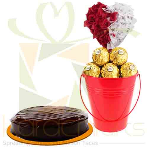 Ferrero Bucket With Cake