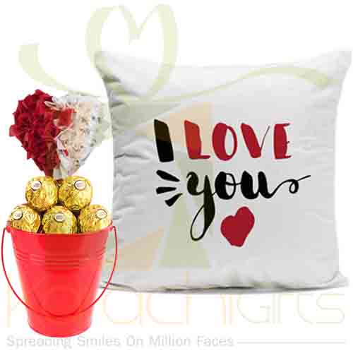 Cushion With Ferrero Bucket