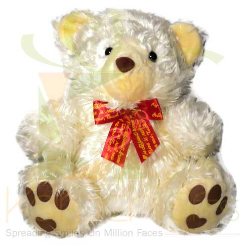 Off White Bear 18 Inches