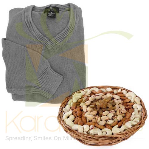 Sweater With Dry Fruits