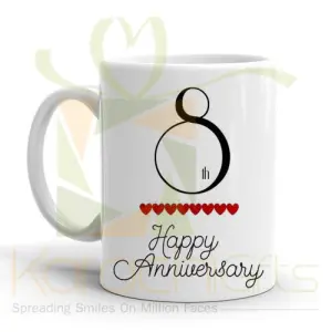 8th Happy Anniversary Mug