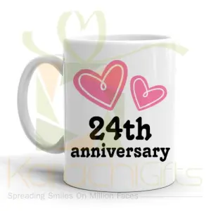24th Happy Anniversary Mug