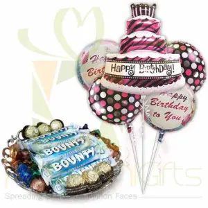 Birthday Balloons With Chocolates