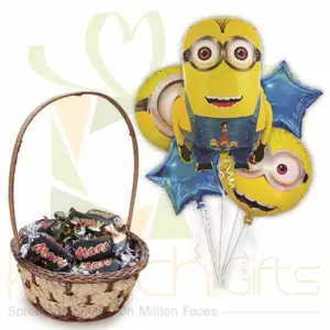 Minion With Choc Basket