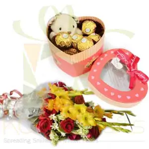 Flowers With Love Heart