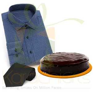 Shirt And Tie With Cake