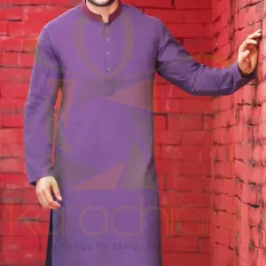 Purple Kurta By Junaid Jamshed