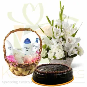 Cake With Freshness Baskets