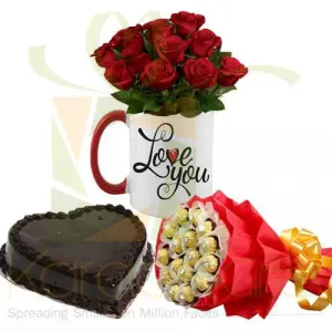 Love You Rose Mug Combo