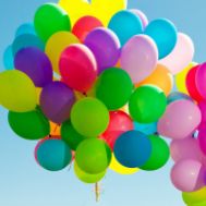 100 Mix Coloured Balloons 